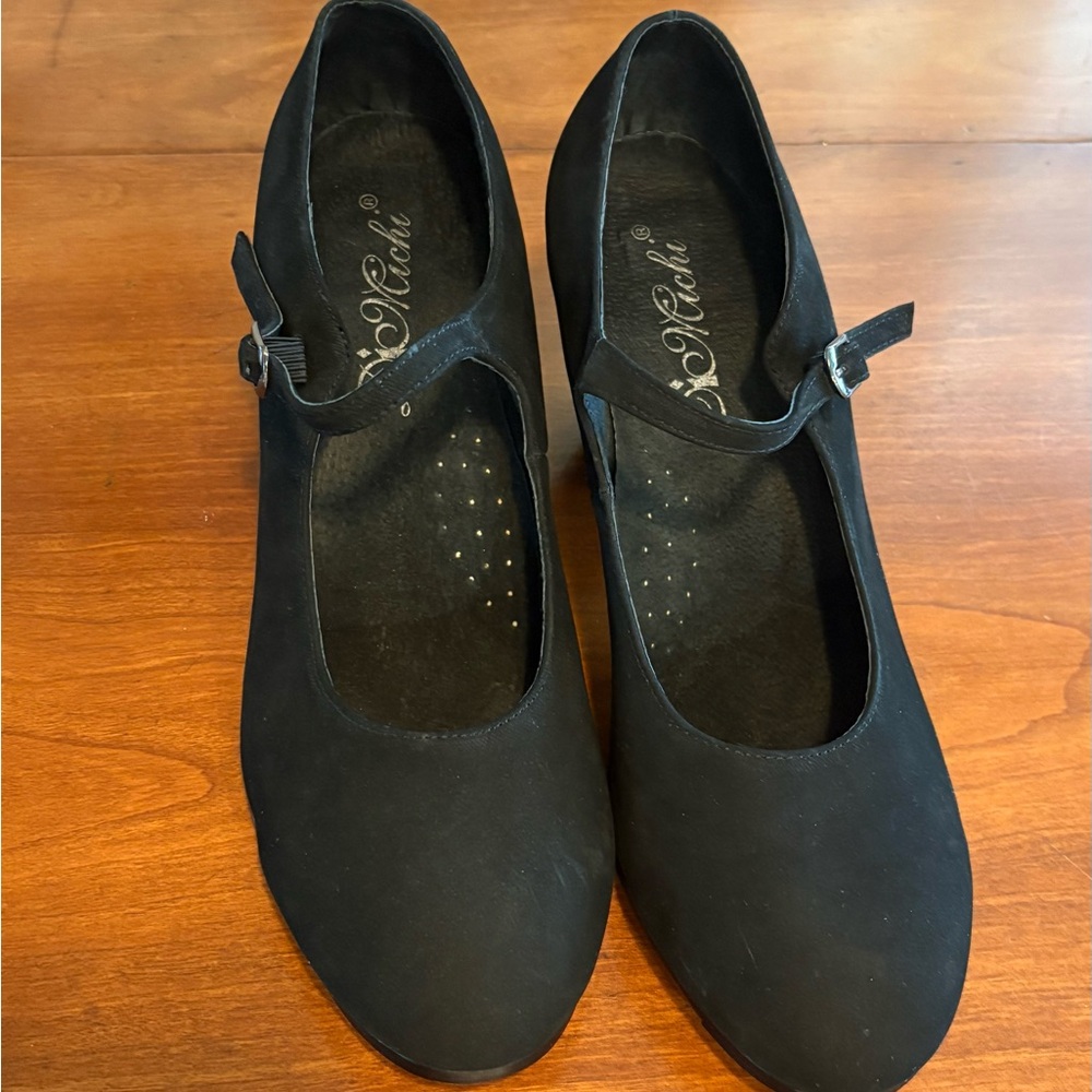 MICHI Black Mary Jane Heels